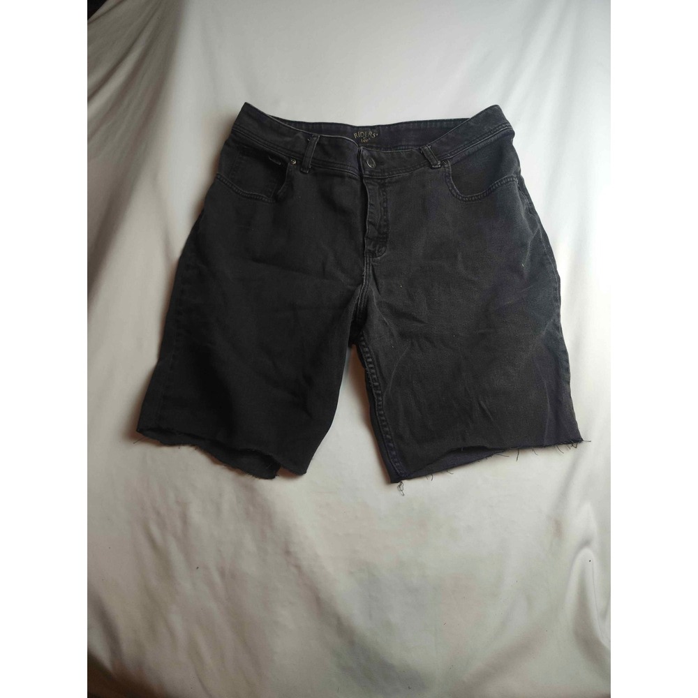 Riders by Lee Womens‎ 16W Black Denim Cut Off Shorts Raw Hem